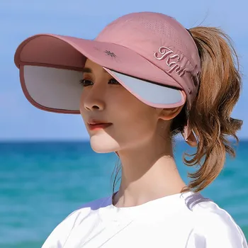 Lauke Moterų Apsaugos nuo Saulės, Didelis Saulės Skrybėlę Mados Ponios UV Apsauga Dviračiu, Bėgimas, Sporto Kepurės sombreros de mujer 2021
