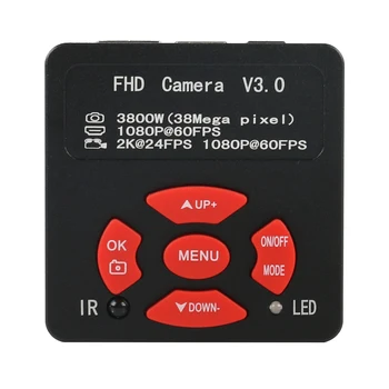 38MP 2K 1080P PCB Litavimo Lab USB HDMI Vaizdo Pramonės Mikroskopo vaizdo Kameros Sistema TF Vaizdo įrašymo 180X 300X C MOUNT Objektyvas