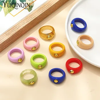 Korėjos Elegantiškas Ponios Dalyvavimas moteriški žiedai Senovinių Vestuvių Mados Žiedai Spalvinga Minimalistinio Piršto Žiedus Paauglių Mergaičių