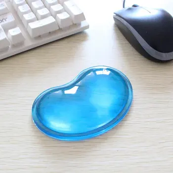 Silikono Širdies formos Kompiuterio Pelė Riešo Juostelę 3D Banguoti Komfortą Gelio Kompiuterio Pelės Rankų Riešų Atramos Paramos Pagalve Padas