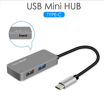 Acasis C Tipo Hub Tipo C Konverteris USB mini Hub su PD įkrovimas, o žaisti