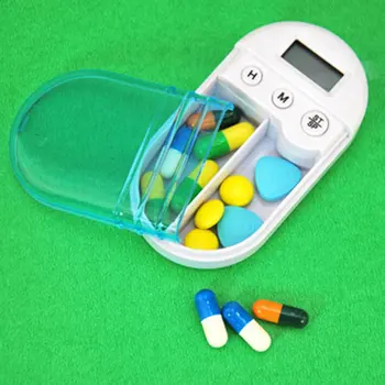 Karšto pardavimo Protingas Žadintuvas Priminimas Medicina talpinimo Medicina Langelis Elektroninis Laikmatis Tablečių Dėžutė Mini Mielas Plastiko Tablečių Dėžutė