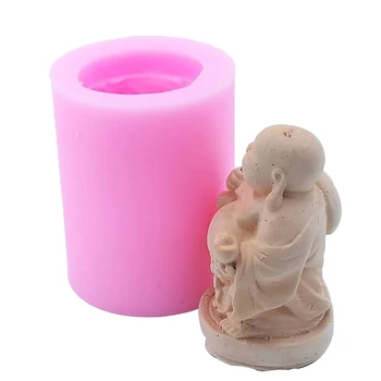 Kinijos Buda Žvakių liejimo Formos Silikono Pelėsių Muilo Žvakė Priėmimo Dekoravimo Gipso Dervos Amatų Pelėsis