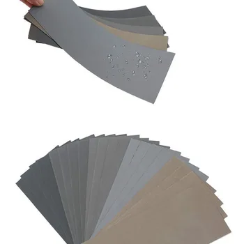 Wet & Dry Sandpapers 1000/2000/3000/5000/7000 Smėlis Aliuminio Oksidas Stiklo