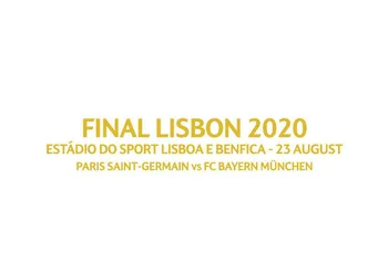 Galutinis Lisabonos 2020 Žaidimo Rungtynės Informacijos Pataisa Šilumos Perdavimo geležies Futbolo Ženklelis