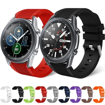 Naujas Watchband Samsung Galaxy Žiūrėti 3 45mm 41mm Dirželis Sporto Silikono Juostos Galaxy Watch3 Aktyvios 2 Smart Apyrankės Apyrankės
