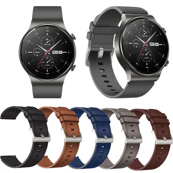 22mm Wristband for huawei watch gt 2 pro Leather strap for samsung gear s3 frontier galaxy watch 3 46mm 45mm for huawei watch gt