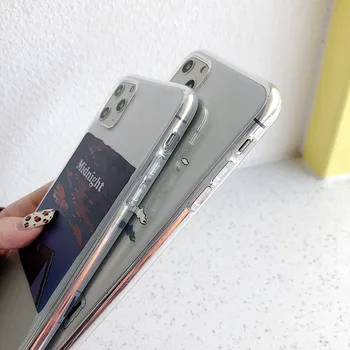 Ranka pieštas Meno Pavyzdys Telefono dėklas, skirtas Samsung Note 10 plius 8 9 s10e s8 s9 s7 S10 A5 A8 A30 A50 A80 A90 Aišku, Minkštas Viršelis