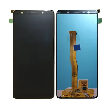 Originalus SAMSUNG GALAXY A7 2018 LCD A750 A750F Ekranas Jutiklinis Ekranas skaitmeninis keitiklis Asamblėjos A750FN A750G 