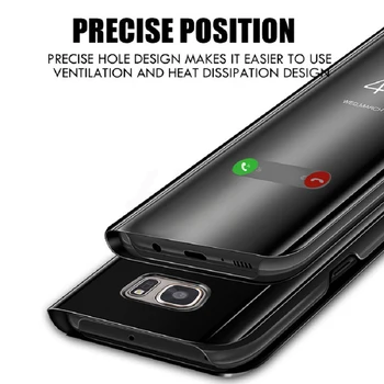 Veidrodis, Flip Case For Huawei P8 P9 Lite 2017 P10 P20 30 Pro Mate 10 20 P Smart 2019 Y5 Y7 Y9 2018 Garbę 7C 8X Prabanga Telefono Dangtelį