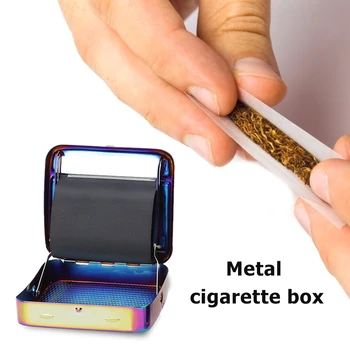 70mm Dokumentus Rankinis Tabako Geležinkelių Making Machine Atveju Nešiojamų Metalo Cigarečių Dėžutė Rūkymas Cigarečių Maker (PASIDARYK pats Priedai