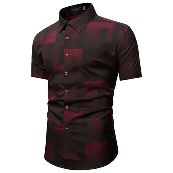 2021 vasaros nauji marškinėliai striukė vyrų spalvų atitikimo korėjos versija laisvi, ne geležies trumparankoviai marškinėliai verslo atsitiktinis stilius