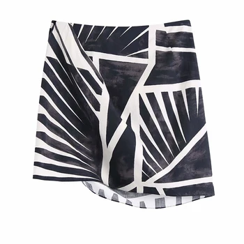 ZREDARA 2021 Europos ir Amerikos mados spausdinimo dizainą vasaros moterų sijonas Mini Naujas slim-line aukštos juosmens