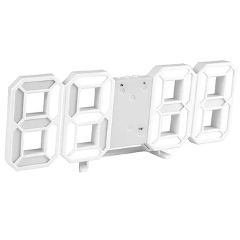 Modernus 3D LED Skaitmeninis Laikrodis, Šviesos Sieniniai Laikrodžiai, Namų Kambarį Apdailos Miegamasis, Šalia Lempa Namų Dekoro