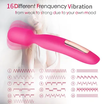 16 režimai Vibratorius Suaugusiųjų Sekso Žaislai moterims, moteriška G spot analinis speneliai klitorio dildo, vibratoriai, masažo sekso žaislai gode