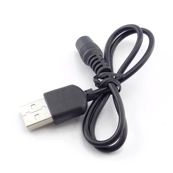 DC moterų Maitinimo lizdas USB A Male Plug 3,5 mm x 1.35 mm Kištuku Pratęsimo Linija, Kabelinė Už Barelį Jungtis, Maitinimo Laidas, USB 2.0 Male