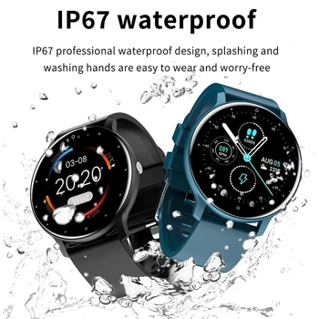 LIGE 2021 Naujas Smart Watch Vyrai Visiškai Jutiklinį Ekraną Sporto Fitneso Žiūrėti IP67 atsparus Vandeniui Bluetooth 
