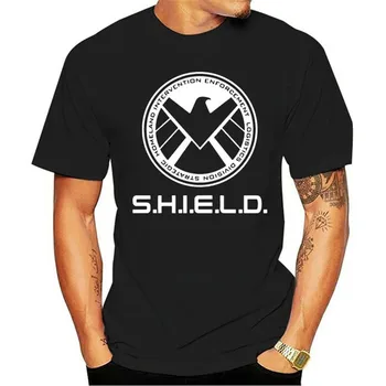 2021 Nauji Stebuklai Atstovai Shield Vyrų, Moterų ir Vyrų Medvilnės Hip-hop ' o T-shirt Spausdinimas T-shirt