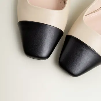 2020 metų Vasaros Moterų sandalai natūralios odos moteriški batai Europos mados prekės ženklo sandalai Rašybos spalva collocation rankų darbo
