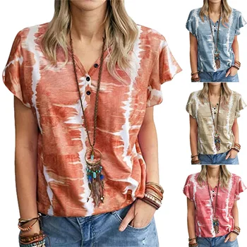 S-5XL Negabaritinių marškinėliai Vasarą Moteris, T-shirt spausdinti trumpomis rankovėmis t-shirt Prarasti Atsitiktinis plius dydis moterų drabužiai didelio dydžio viršūnės