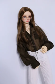 BJD doll drabužiai tinka 1/3 1/4 MSD dydis joker velvetas dryžuotos kelnės 2 spalvos į lėlės priedai