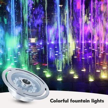 LED fontanas lempos Vandens Sausas Fontanas Požeminės RGB Šviesos Fontanas Rūsyje Lauko Apšvietimas IP68 Vandeniui Žibintai