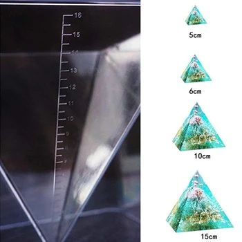 N7MF Kūrybos Piramidės Stalo Puošyba Kristalų Epoksidinės Dervos Pelėsių Liejimo Silikono Forma