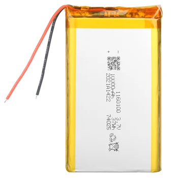 1160100 Batterie 10000 mAh 3.7 V, Li-po Akumuliatoriai Tablet PC Power Bank MP4 Remplacement baterija