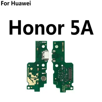 Naujas Mikrofonas Modulis+USB Įkrovimo lizdas Valdybos Flex Kabelio Jungtis Dalys Huawei Honor Žaisti 5A 5C Pro 5X Pakeitimo