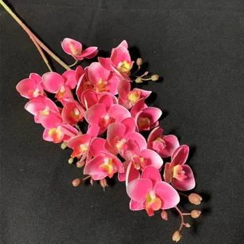 Vienas Latekso Drugelis Orchidėjų Stiebų 3D Spausdinimo 21&16Head Nekilnojamojo Touch Phalaenopsis Orchidėjos Vestuvių Gėlių Centerpieces Apdaila