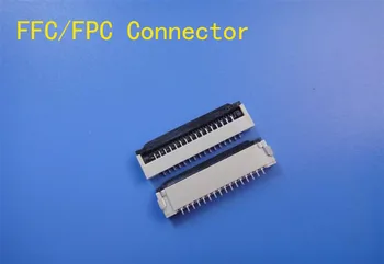 50pcs FFC / FPC) jungtis 1,0 mm 21 Pin Apačioje Susisiekti stačiu kampu SMD / SMT ZIF fpc