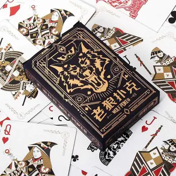 54 Vnt Kortos Gražus Metu Kolekcija Pokers kaladė Popieriaus Vilkolakiai Pokerio Kortų Šeimai Šalis, stalo Žaidimas