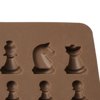 Delidge 1pc Šachmatų Silikono Šokolado Pelėsių Šachmatų 