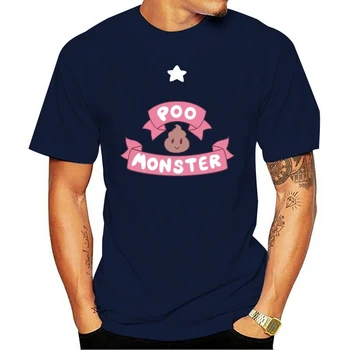 Spausdinti Vyrų Marškinėliai Medvilnės marškinėlius O-Kaklo, Trumpas Rankovėmis Naujas Stilius Poo Monstras Bičių Ir Puppycat Moterys T-Shirt