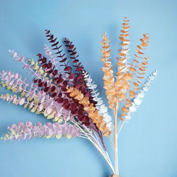 1 vnt Dirbtinių gėlių Eukalipto Lapų 85cm Kalėdų Vestuvių Namų Dekoro Fotografijos Porps Dirbtiniai Augalai, Sodo Šalis
