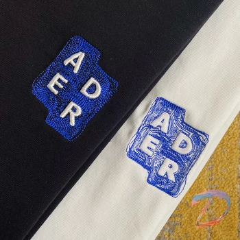 Korėjos Adererror marškinėliai vyriški moteriški Aukštos Kokybės Space3.0 Banguoti Punktyras Išsiuvinėti ilgomis rankovėmis Adererror Atsitiktinis Palaidų Marškinėlius