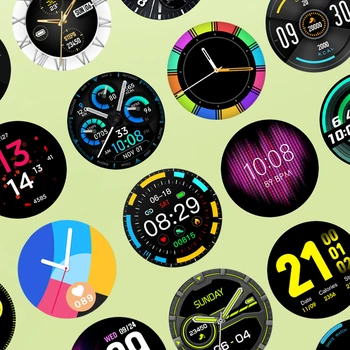 DAWI 2021 Smart Watch Moteris Visiškai Jutiklinis Ekranas IP67 atsparus Vandeniui Širdies ritmo Monitorius Fitness Tracker Smart Laikrodis Vyrams Smartwatch