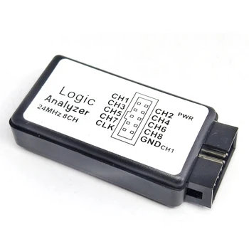 USB Logic Analyzer Įrengta 8 kanalų 24M 8CH ARM Mikrovaldiklių FPGA Derinimo Įrankis 24MHz, 16MHz, 12MHz, 8MHz, 4MHz, 2MHz