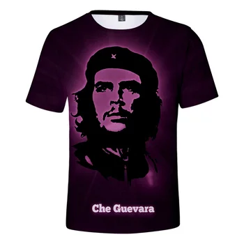 Che Guevara 3D Spausdinimo T Marškiniai Vyrams, Moterims Vasaros Mados Trumpas Rankovės Juokinga T Shirts Hipster Cool T-shirt Grafikos Tees Streetwear