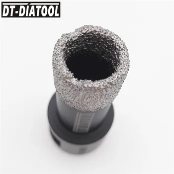 DT-DIATOOL 1pc Sausas Deimantinio Gręžimo Core Bitų Keraminių Plytelių Skylę Pamačiau Skylę Cutter Granito, Marmuro, Akmens Grąžtai Dia 6-115mm