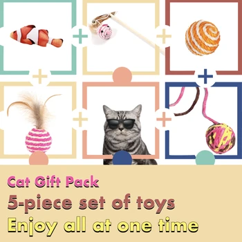 5 gabalėliai Katėms dovanų rinkinys kačių pet interaktyvus kačiukas žaislai juokinga Priedai Žaislas prekės katėms gaminiai naminiams gyvūnėliams, kuriuos katė prekes