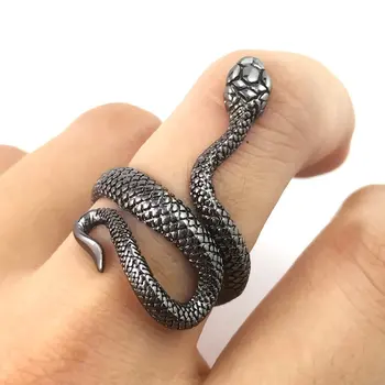 Derliaus Unisex Žiedas sidabruotas Dažų Gyvatės Žiedas Mados Paprasta Gyvatės Žiedas Madinga Papuošalai, Aksesuarai