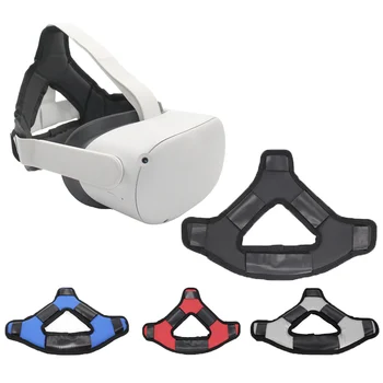 VR Ausines Galvos Pagalvėlė Mygtukai ekrano užsklandą Dirželis Oculus Quest 2 Šalmas Galvos Spaudimą mažinantį Dirželis Putų Bloknotu VR Priedai