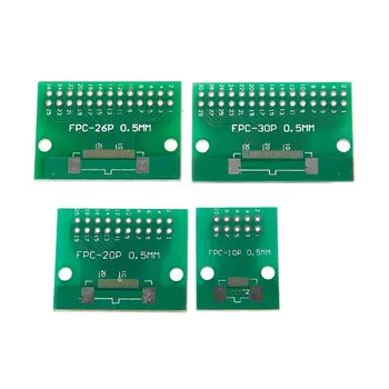 1,0 mm FPC/FFC PCB Konverteris Valdybos Adapterio Lizdas Plokštė, Suvirinimo Jungtis Su 10 Pin 20 Pin 26 Pin 30 Pin didmeninės