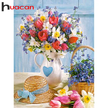 Huacan Diamond Tapybos Gėlių 