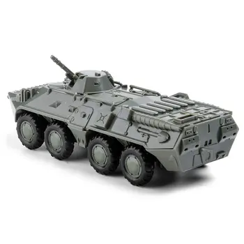 1:72 BTR-80 Ratinių Šarvuotos Transporto priemonės, Klijai-Nemokamai 4D Asamblėjos Modelis Karinės Vežime Tūptinės Žaislą Dovanų