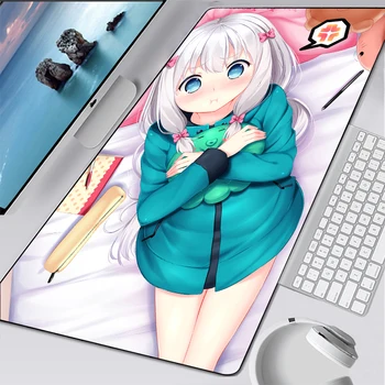 Anime Izumi Sagiri Žaidimų XL Kilimėlis Mielas Seksuali Mergina Gumos Anime Pelės Mygtukai Dideli Žaidėjai Klaviatūra Kompiuteris Otaku Nešiojamas Kilimėlis