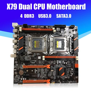 X79 Dual CPU LGA 2011 16 USB DDR3 SATA PCIE X16 PUBG Žaidimų Plokštė