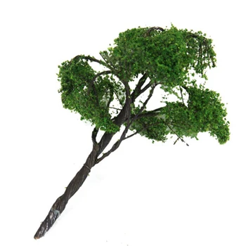 12cm Modelis Guobos Medžio Traukinio Park Street Karo Žaidimą, Diorama Dekoracijos 1:75 Masto HO