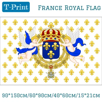 Karališkoji Karalystė, Prancūzija 1643-1765 Ensign Vėliavos 3ft x 5ft Poliesteris Reklama Plaukioja 150* 90 cm Užsakymą vėliavos lauko